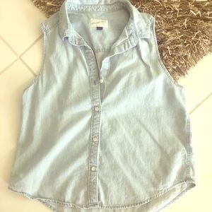 Chambray Denim Tank